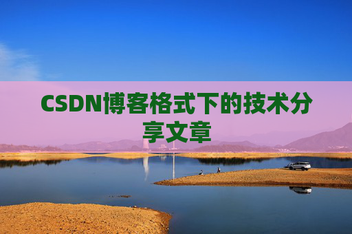 CSDN博客格式下的技术分享文章